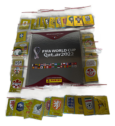 Album Copa 2022 Prata Completo + 670 Figurinhas +8 Coca Cola