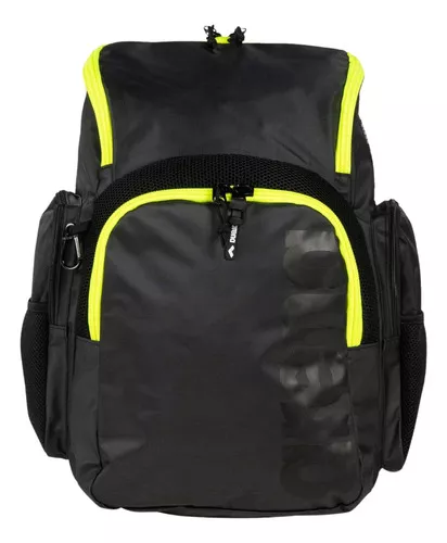 Mochila Arena Natación Spiky 3 Backpack 35 Litros Lisas Color Dark Smoke  Neon Yellow (101) Diseño De La Tela 90% Poliamida, 10% Poliester