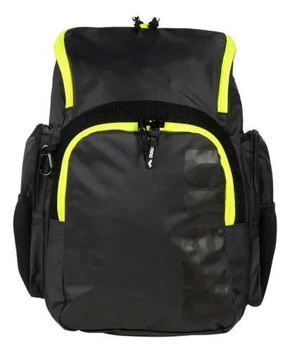 Mochila Arena Natación Spiky 3 Backpack 35 Litros Lisas Color Dark Smoke  Neon Yellow (101) Diseño De La Tela 90% Poliamida, 10% Poliester