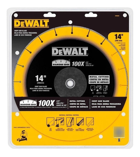 Disco Diamantado Para Corte De Metal 14¨ Dewalt Dw8500