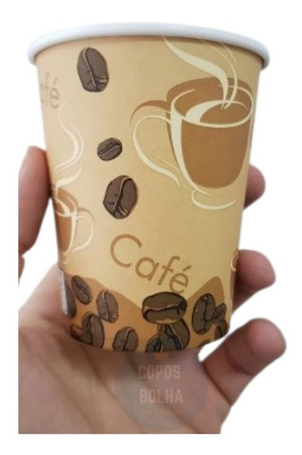 50 Copos De Papel Biodegradável 120 Ml Para Café S/ Tampa
