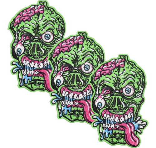 Bordado Parche Para Playera, Mxizm-003, 3 Parches, Zombie, 9