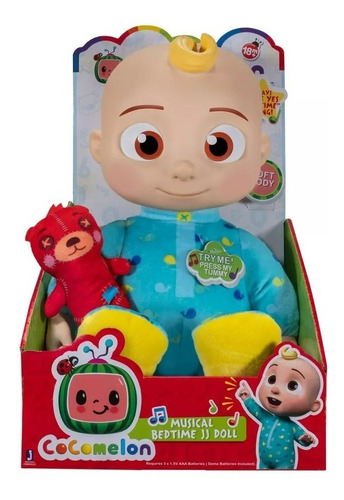Cocomelon Musical Bedtime Jj Incluye Teddy. Importado