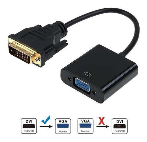 Adaptador Conversor Activo Dvi 24+1 A Vga - Factura A / B