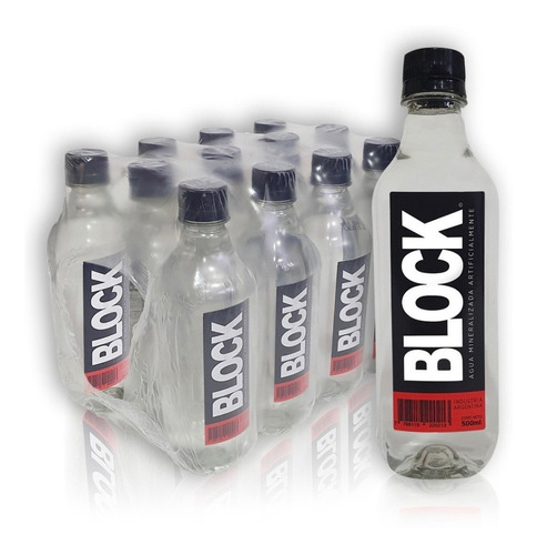  Agua Block Mineralizada Sin Gas Pack X12u 500ml - Sufin