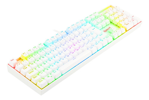 Redragon Mitra Rgb Lunar White Switch Marrom Lunar White Português Abnt2