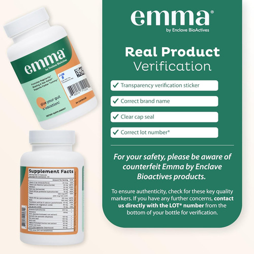 Elfleaf Emma Suplemento Alivio De Gases E Hinchazón, Repara El Intestino Permeable Con Magnesio, Berberina, Vitamina D Y Quercetina,más Salud Intestinal Y Limpieza De Colon Fórmula 60 Cápsulas
