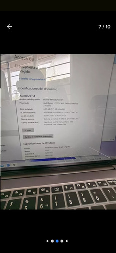 Huawei Matebook 14 Jm Ilr (Usado)