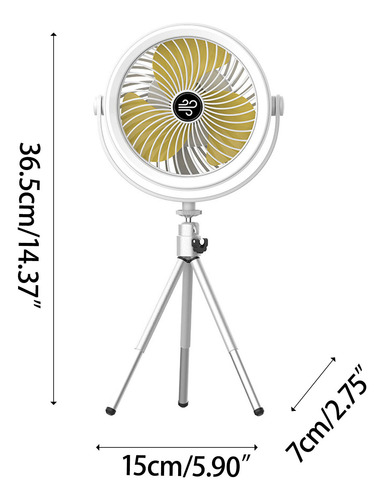 Lámpara De Ventilador Exterior Con Trípode Para Iluminación