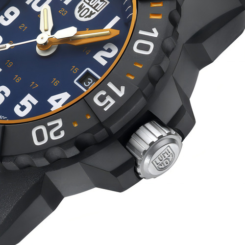 Reloj Luminox Navy Seal Xs.3503.nsf Agente Oficial Fondo azul Color negro.