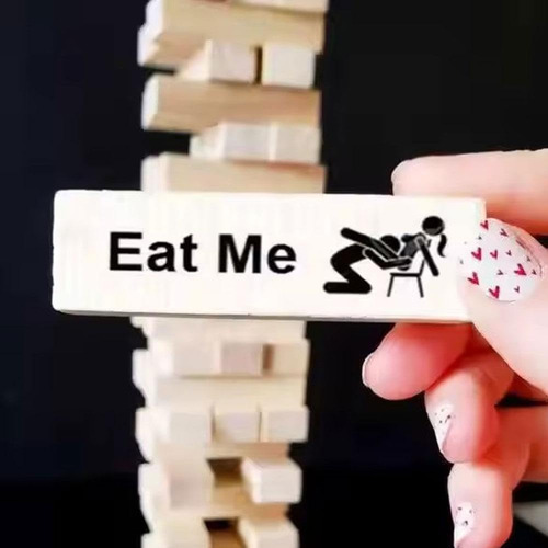 Juego Para Adultos, Juego De Torre De Bloques Supertravieso