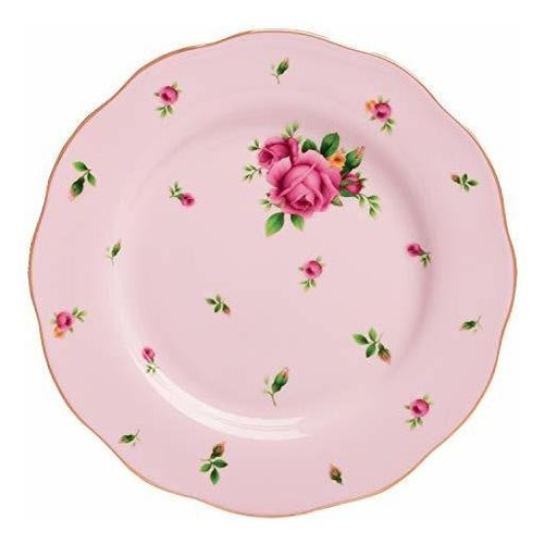 Plato De Ensalada Nuevo Country Roses Rosa, 8 