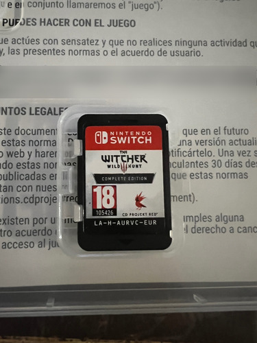The Witcher 3 Wild Hunt Switch - Mapa Fisico