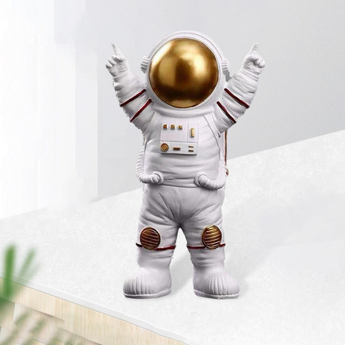 2x Estátua De Astronauti Estatueta De Astronauti Para De