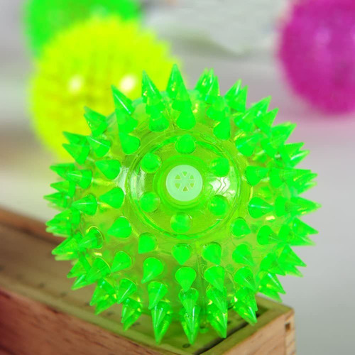 Paquete De 2 Bolas Elásticas Led Con Luz Para Mascotas, Perr