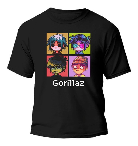 Remera Gorillaz Demon Days 100% Algodón 20/1 Premium