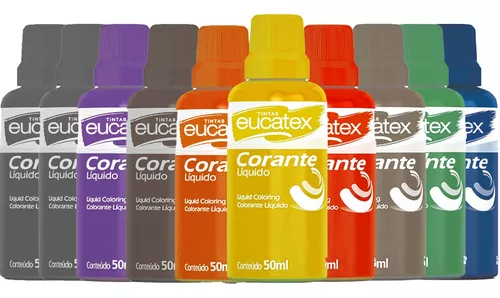 Corante Líquido Tinta Xadrez Bisnaga Completo 9 Cores : .com