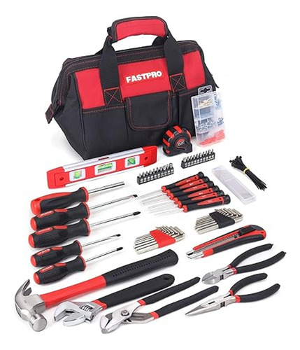 Fastpro 135-piece Basic Home Tool Set With 12-inch Tool Bag