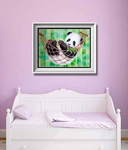 Dabao Kit Pintura 5d Diseño Panda Columpio Numero Punto