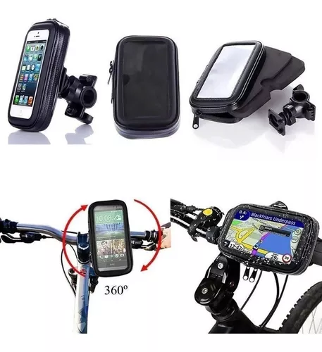 Soporte impermeable para teléfono celular de motocicleta, soporte para  teléfono inteligente, navegación GPS, revisión de bicicleta eléctrica,  soporte