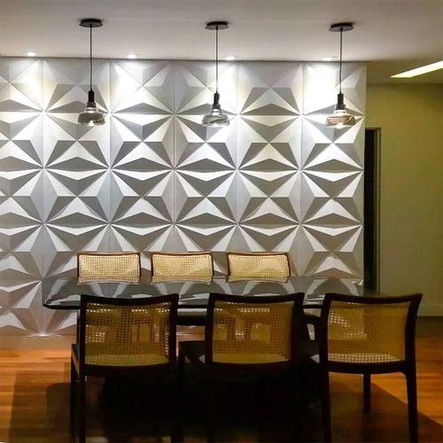 Revestimento Para Sala Poliestireno 3d Decorativo Estrelar