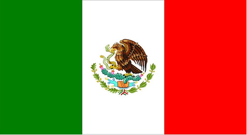 Stiker Calcomania Bandera De México 30 Cm. Reflejante