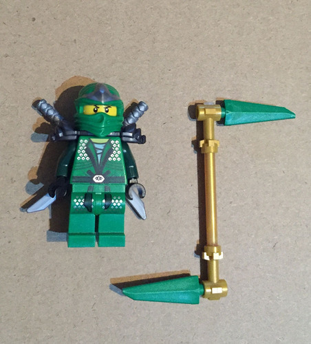 Lego Ninjago Lloyd Zx Minifigura 1 Lloyd Zx Ninja Verde (Usado)