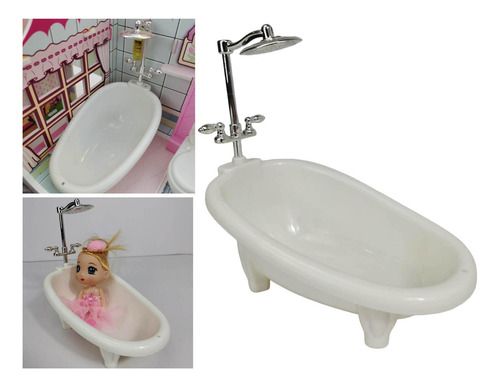 Mini Bañera En Miniatura, Juguetes De Fantasía, Accesorios