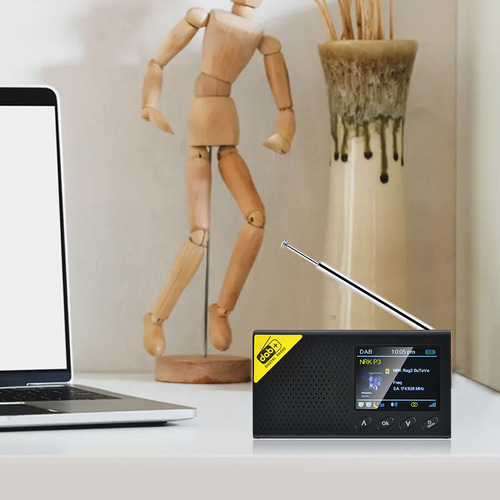 Ecrã A Cores Portátil Dab Radio Internet Radio Fm