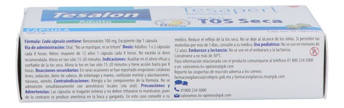 Tesalon Tesaperl 100 Mg Caja Con 20 Cápsulas