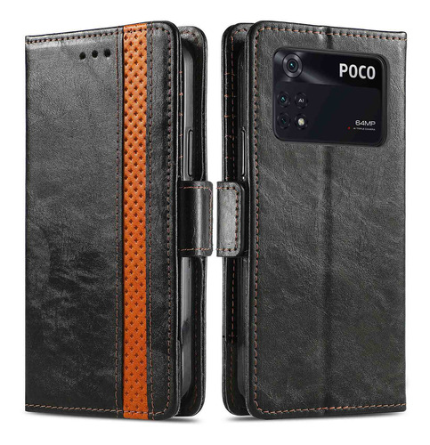 Funda Flip Wallet Sd64 Para Xiaomi Poco M4 Pro 4g