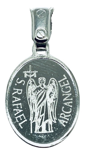 Medalla San Rafael Arcángel .999 Ovalada Chica (deperlá)