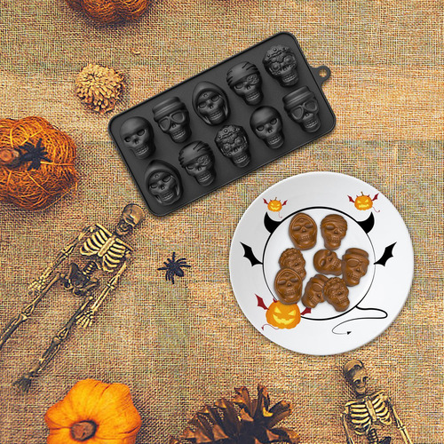 Molde Para Hornear Con Calavera De Halloween Moldes Para Jab