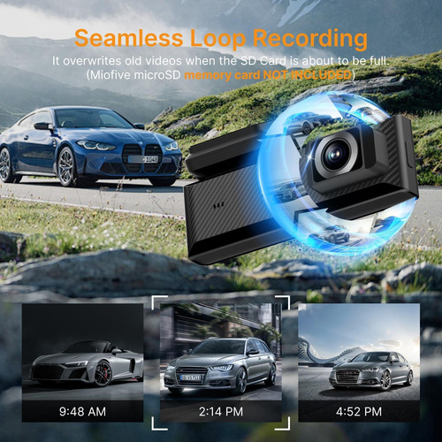 Cámara Miofive Dash Cam Mini 2, 2k Fhd, Gps Incluido
