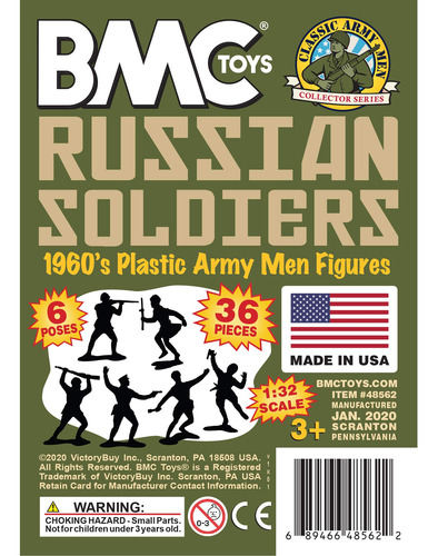 36 Unidades Masculinas Bmc Classic Marx Russian Plastic Army