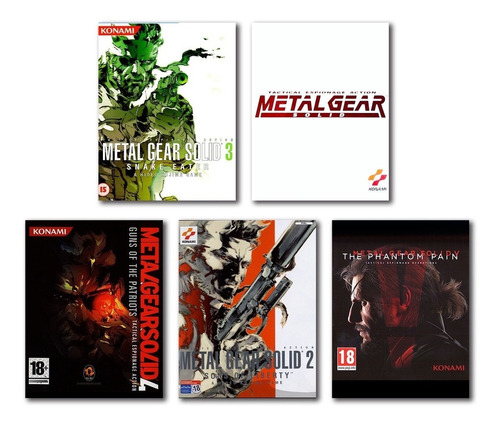 Cuadros Decorativos Metal Gear Solid Videojuego Saga 5 Pieza