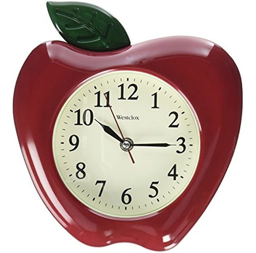 Westclox 3d Reloj De Pared De Manzana 10