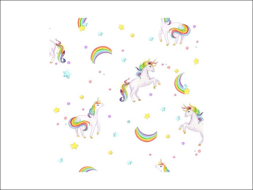 Imagem 1 de 1 de Papel De Parede Infantil Brincar 3630 Lançamento Bobinex Vinílico Lavável Unicórnio