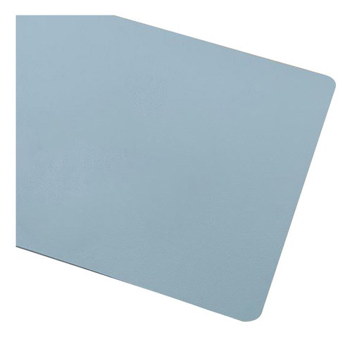2 Almofada De Mesa, Couro Pu Desk Mouse Pad, Durável Azul