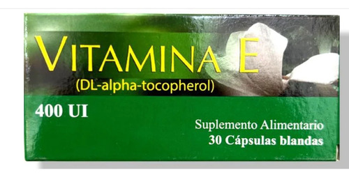 Vitamina E 30 Cápsulas Blandas 400 Mg X 2 Frascos