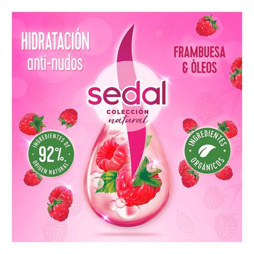 Sedal Hidratación Anti Nudos Shampoo + Crema Para Peinar