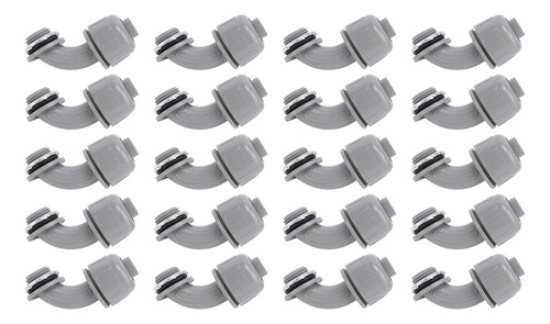 Conector De Conducto De 90 Grados, 20 Piezas, Hermético A Lo