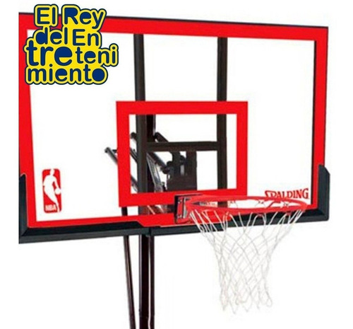 Imagen 2 de 4 de Aro Y Tablero Portátil Spalding Basquet Regulable - El Rey