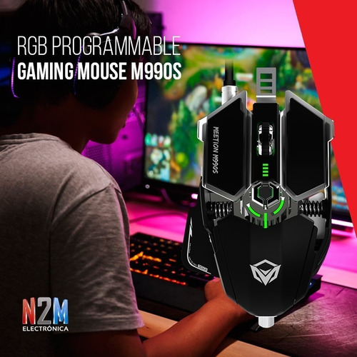 Imagen 6 de 10 de Mouse Gamer Programable Rgb Gaming B Meetion M990s Premium