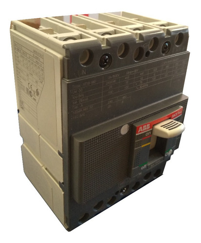 Interruptor Compacto Tmax Xt1b160 Tetrapolar 160a 18ka Abb 