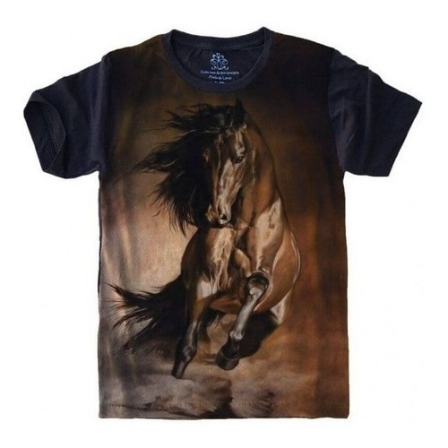Camiseta Estilosa 3d Fullprint - Cavalo Horse