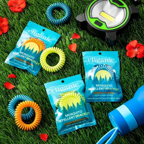 Marca.com 20 Pulseras Repelentes De Mosquitos Marca Cliganic | Cuotas sin interés