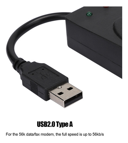Controlador De Módem Externo Usb2.0 56k De Doble Puerto Para