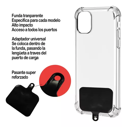 Cuerda para Funda Móvil con Adaptador Universal. Cordón para Funda