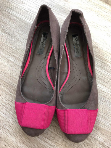 Zara Trafaluc Ballerinas Café Fucsia 37-38